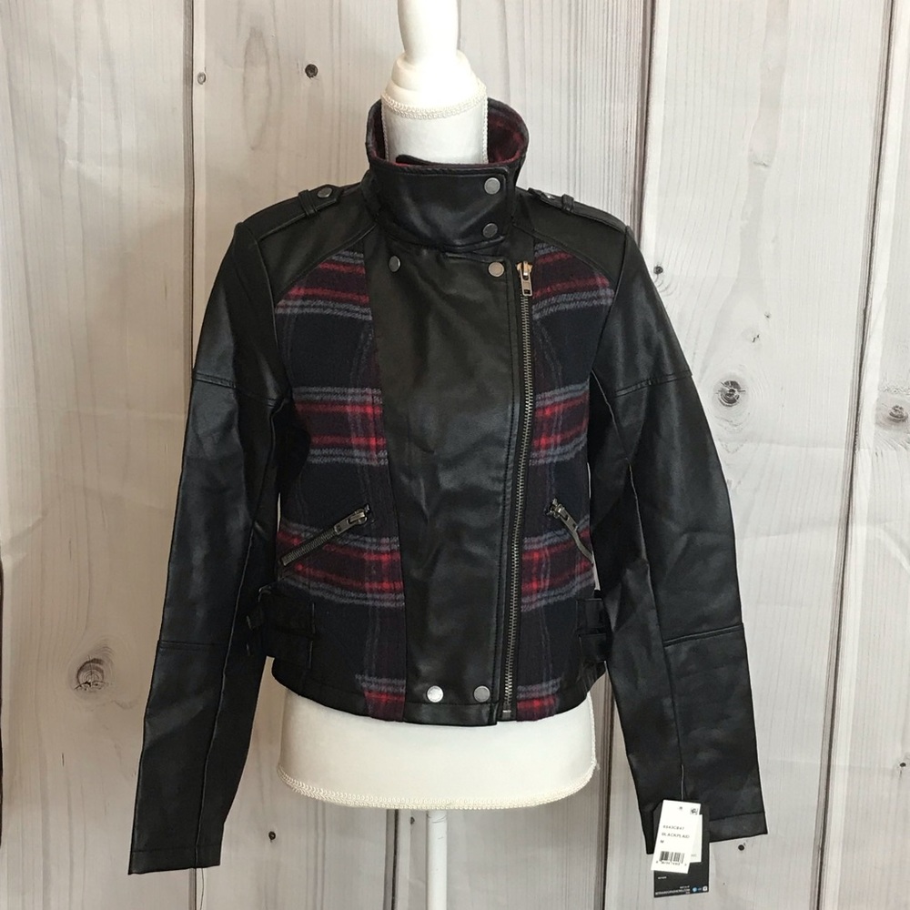 NWT Collection B Faux leather Moto Jacket - Picture 3 of 4